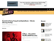 Tablet Screenshot of edmjunkies.com